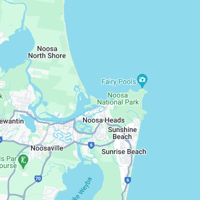 Noosa Main Beach surf map