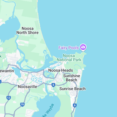 Noosa Main Beach surf map