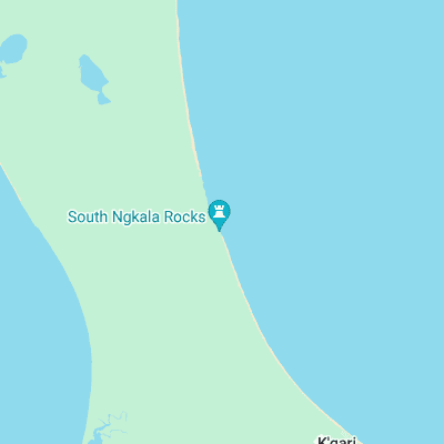 North Ngala Rocks surf map