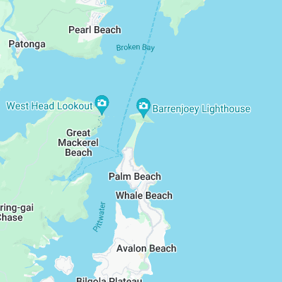 Palm Beach surf map