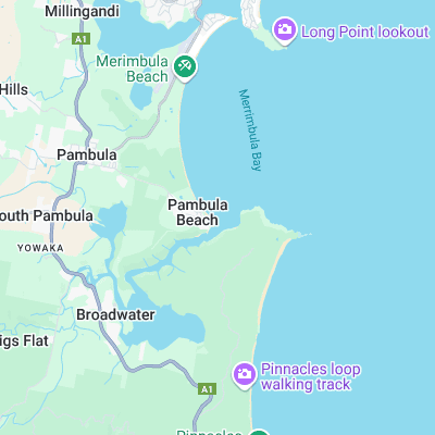 Pambula Rivermouth surf map