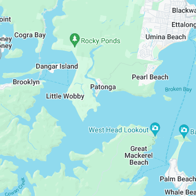 Patonga Point surf map