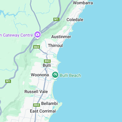 Sandon Point surf map