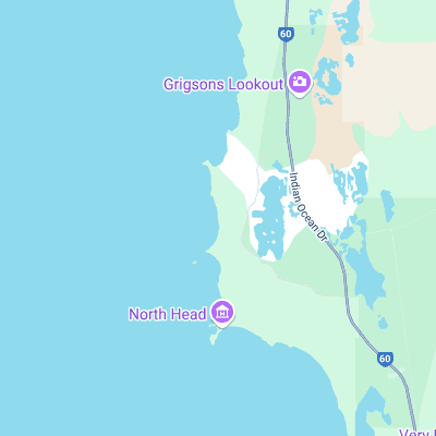 Sandy Cape surf map