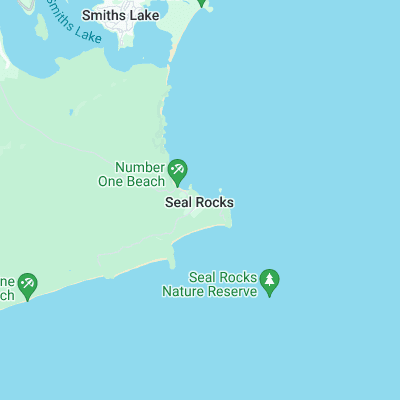 Seals Rocks surf map
