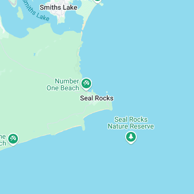 Seals Rocks surf map