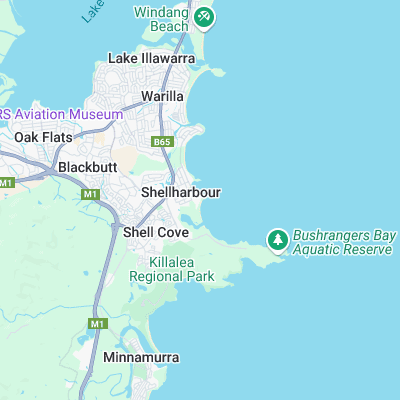 Shellharbour South Beach surf map