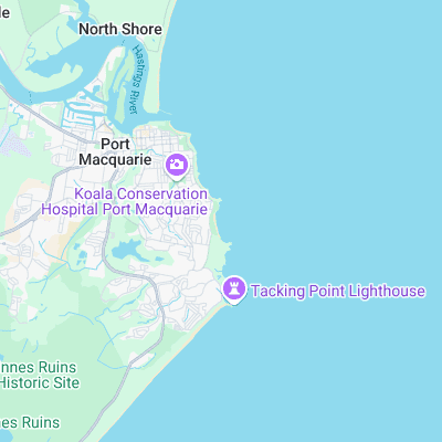 Shelly Beach surf map