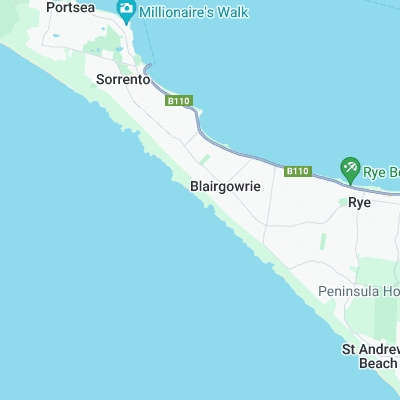 Shorties - Blairgowrie surf map
