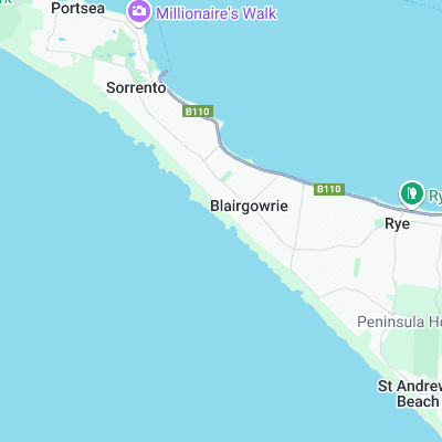 Shorties - Blairgowrie surf map