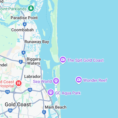 South Straddie surf map