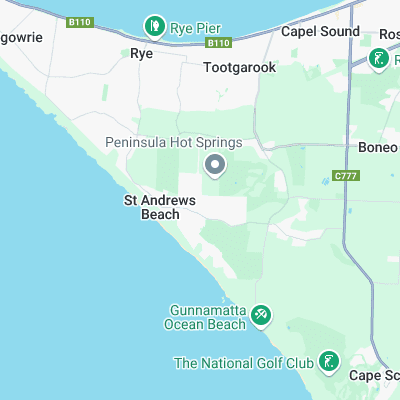 St Andrews Beach surf map