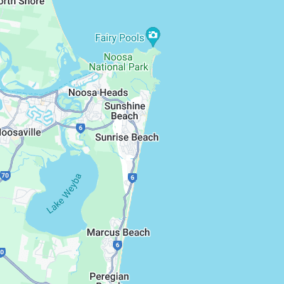 Sunshine Beach surf map