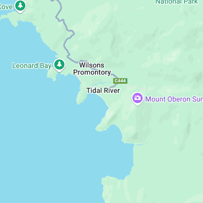 Tidal River surf map