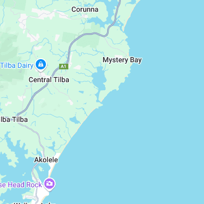 Tilba Point surf map