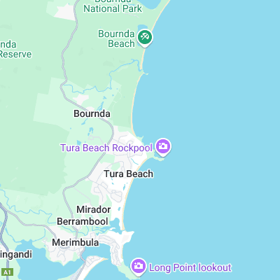 Tura Reef surf map