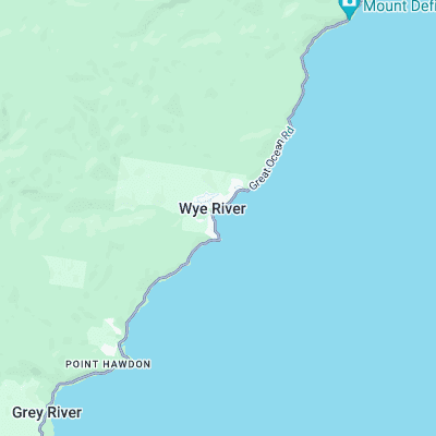 Wye River surf map