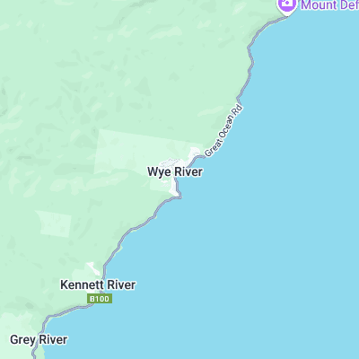 Wye River surf map