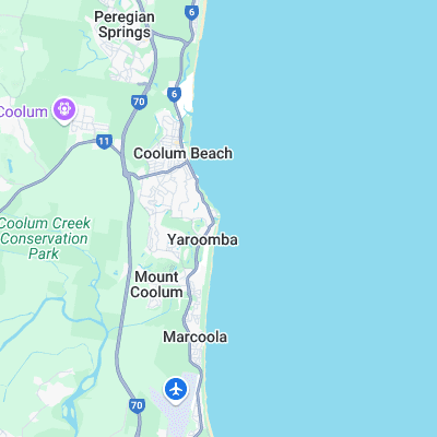 Yaroomba surf map