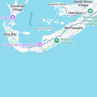 Horseshoe Bay Beach surf map