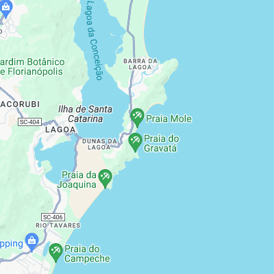 Barra da Lagoa surf map
