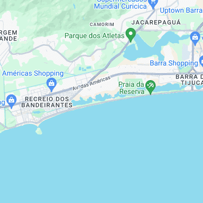 Barra da Tijuca surf map