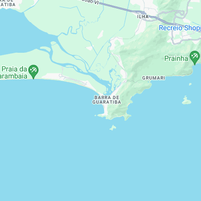 Barra de Guaratiba surf map