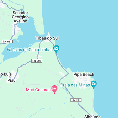 Cacimbinhas surf map
