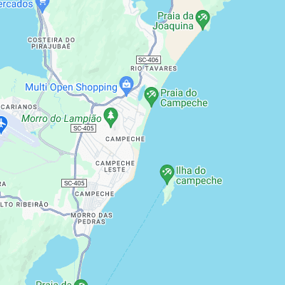Campeche surf map