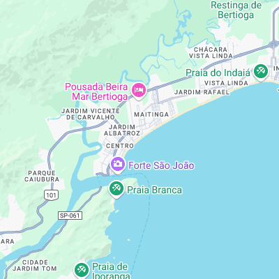Enseada - Bertioga surf map