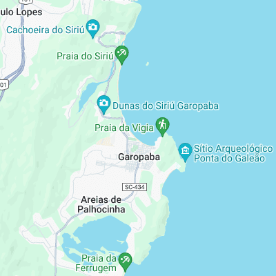 Garopaba surf map
