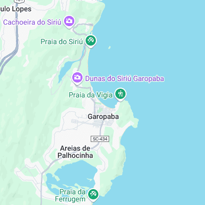 Garopaba surf map