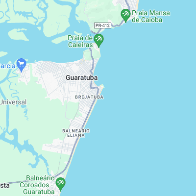Guaratuba Praia Brava surf map