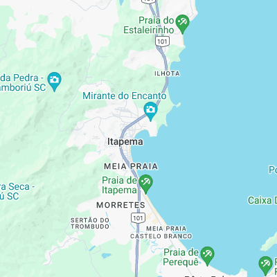 Itapema surf map