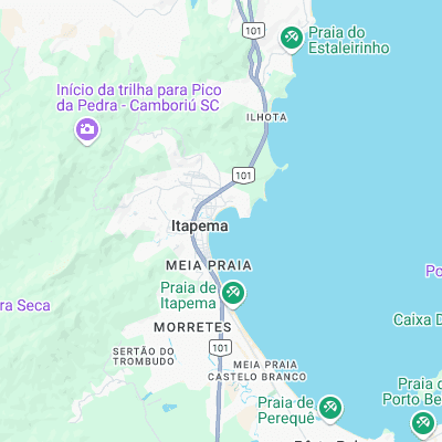 Itapema surf map