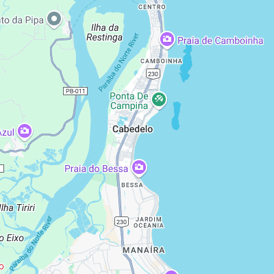 Mar do Macaco surf map