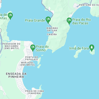 Naufragados surf map
