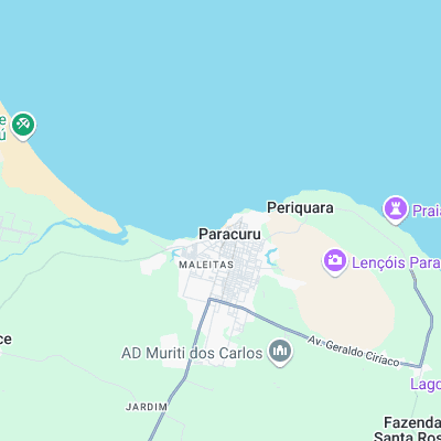 Paracuru surf map