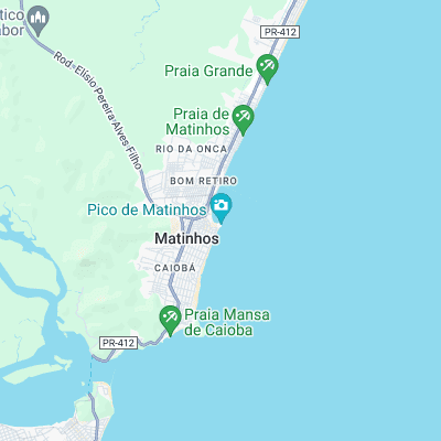 Pico de Matinhos surf map