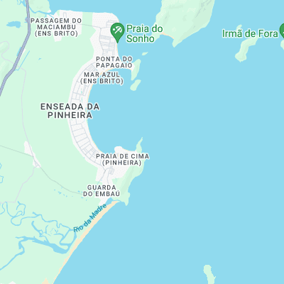 Ponta da Pinheira surf map