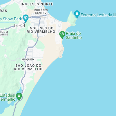Ponta das Aranhas surf map