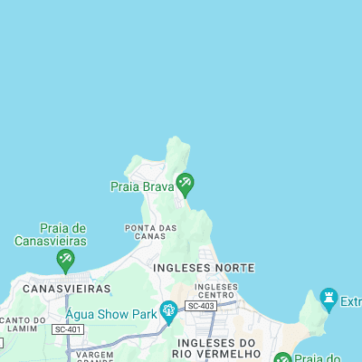 Praia Brava - Florianopolis surf map