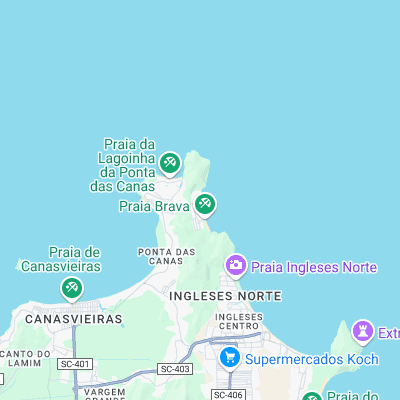 Praia Brava - Florianopolis surf map