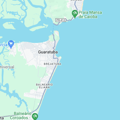 Praia Brava Guaratuba surf map