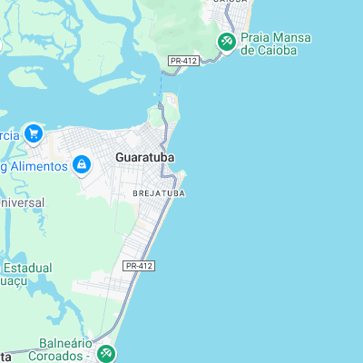 Praia Brava Guaratuba surf map