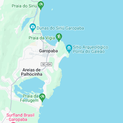 Praia do Silveira surf map