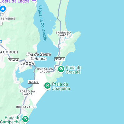 Praia Mole surf map