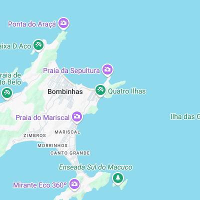 Quatro Ilhas surf map