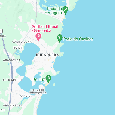 Praia da Rosa surf map