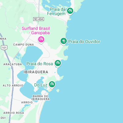 Praia da Rosa surf map